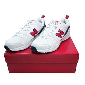 New Balance 608v5 Mens Training Shoes White Red Navy MX608HR5 Size 12 D